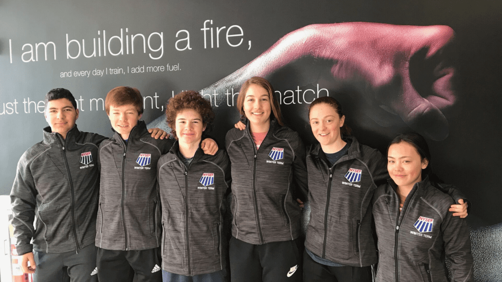 Northwood School and NYSEF student-athletes standing together.