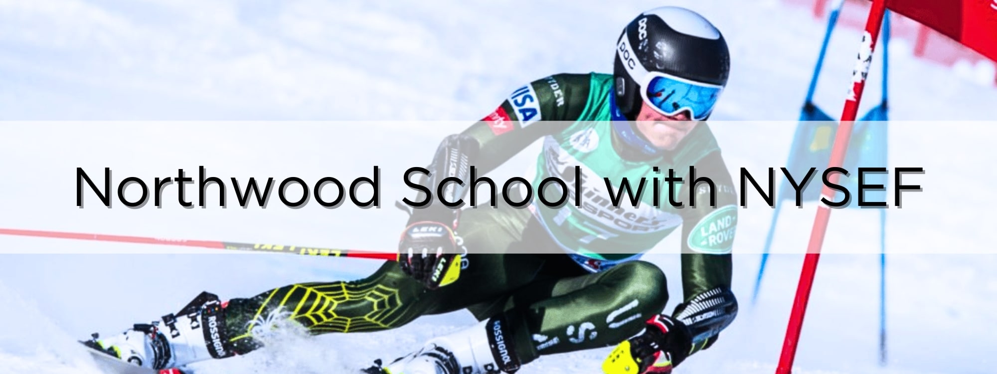 Northwood School with New York Ski Education Foundation (NYSEF) title banner.