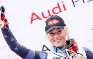 SOLDEU,ANDORRA,18.MAR.23 - ALPINE SKIING - FIS World Cup Final, award ceremony for the Slalom World Cup Ladies. Image shows Mikaela Shiffrin (USA). Keywords: crystal globe, medal. Photo: GEPA pictures/ Harald Steiner