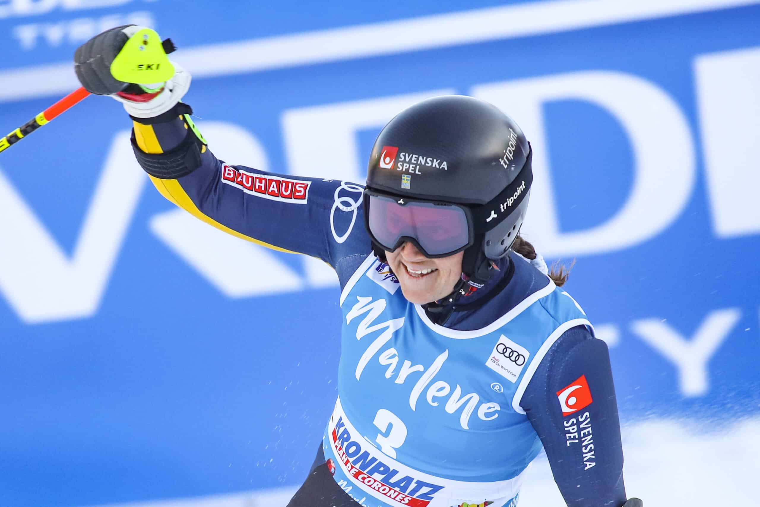 Sara Hector Dominates the First Run of GS on Home Soil in Åre, Sweden