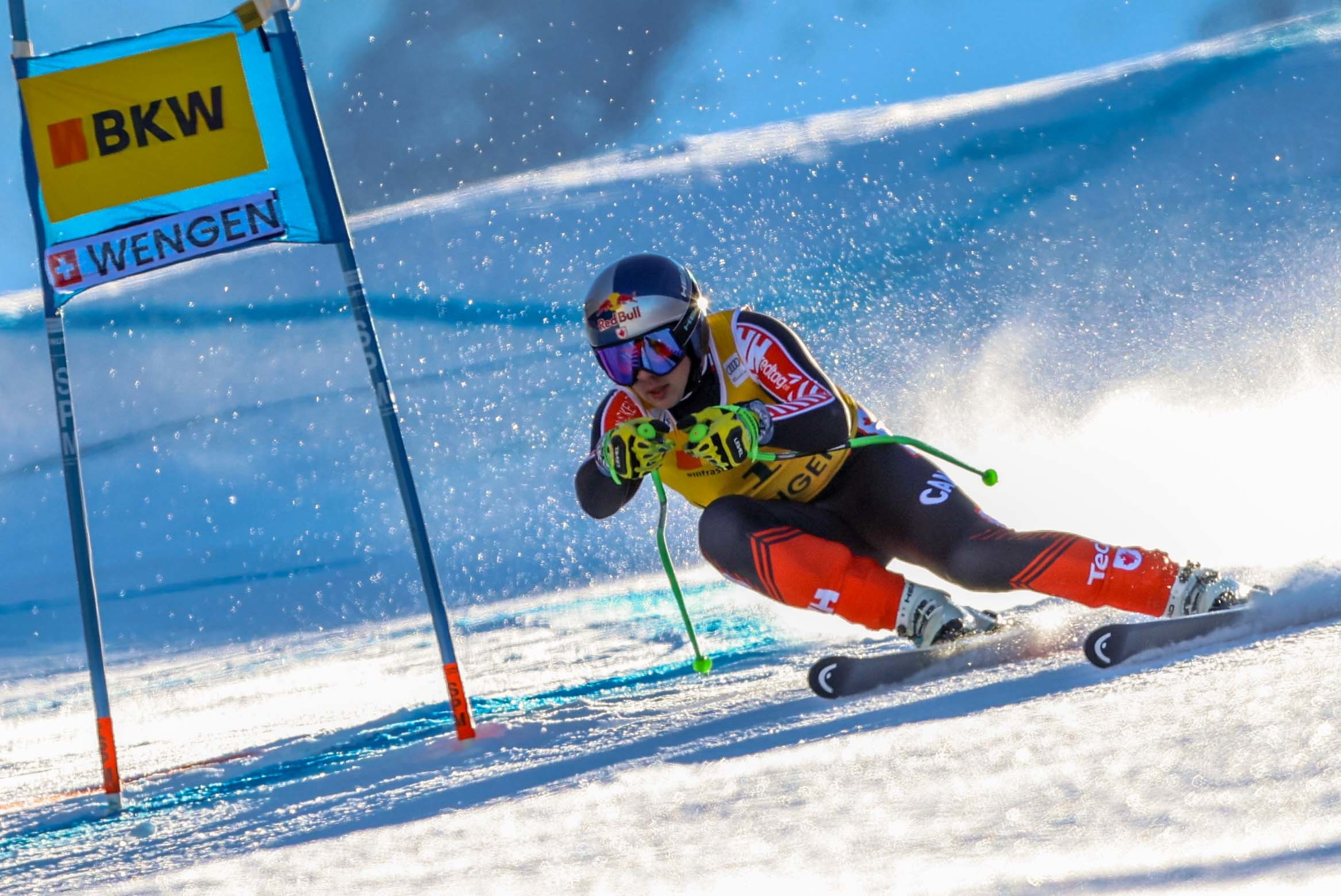 23-Year-Old Franjo Von Allmen Claims First Win at Wengen Super-G