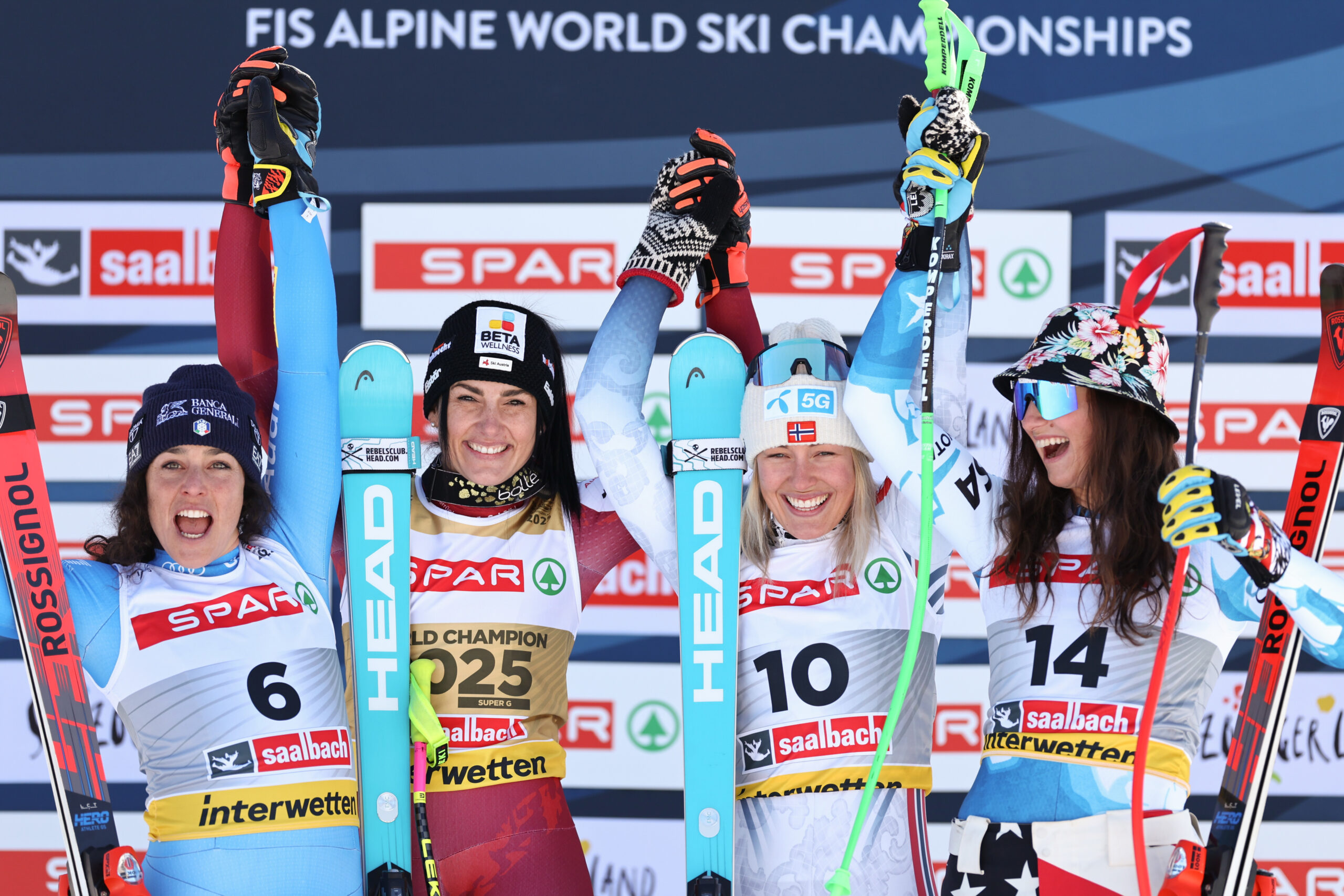 Venier Takes Gold; Macuga Earns Bronze in Women's Super-G