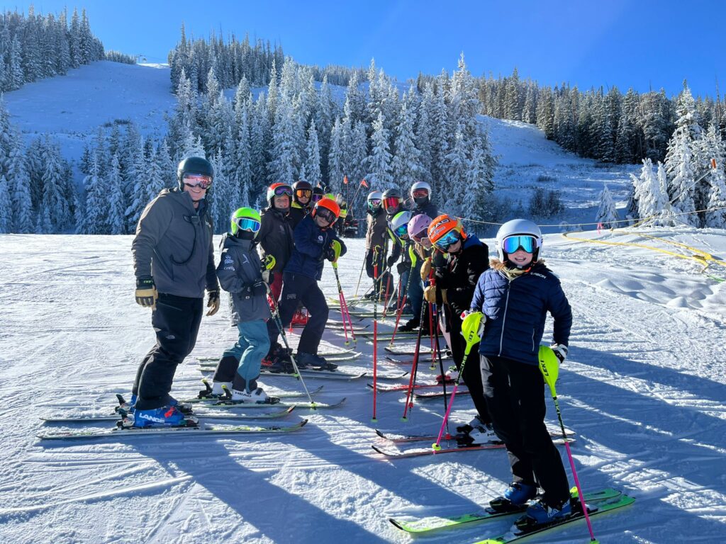 Athletes at Winter Park Competition Center ready to ski. 