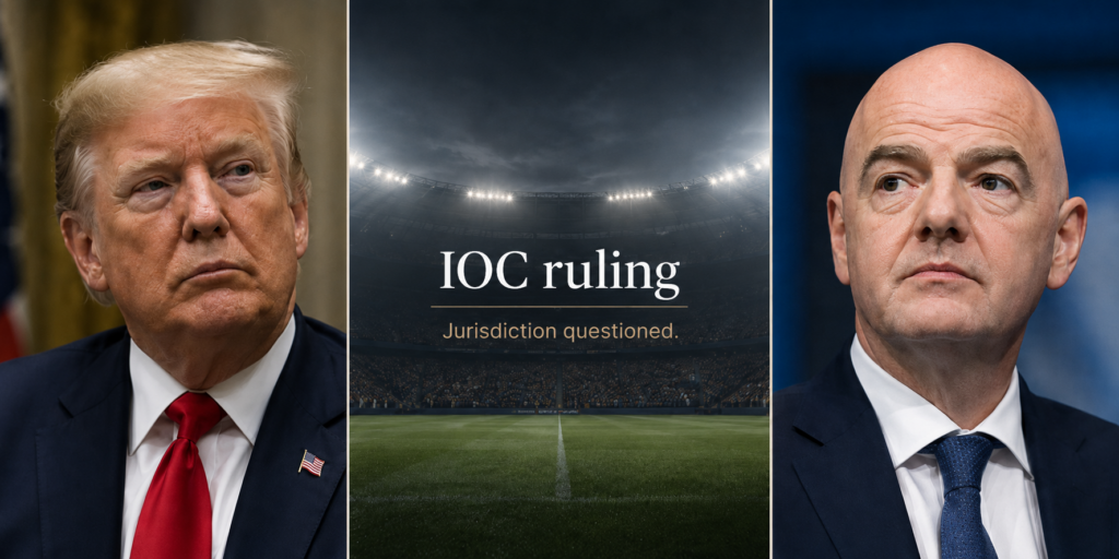 IOC Won’t Investigate Infantino Over Trump Ties and World Cup Ruling